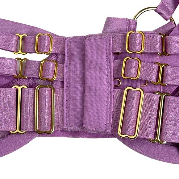 Victoria's Secret Very Sexy Unlined Balconette Strappy Harness Bra NWT - Picture 7 of 15